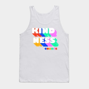 KINDNESS counts typography Tank Top